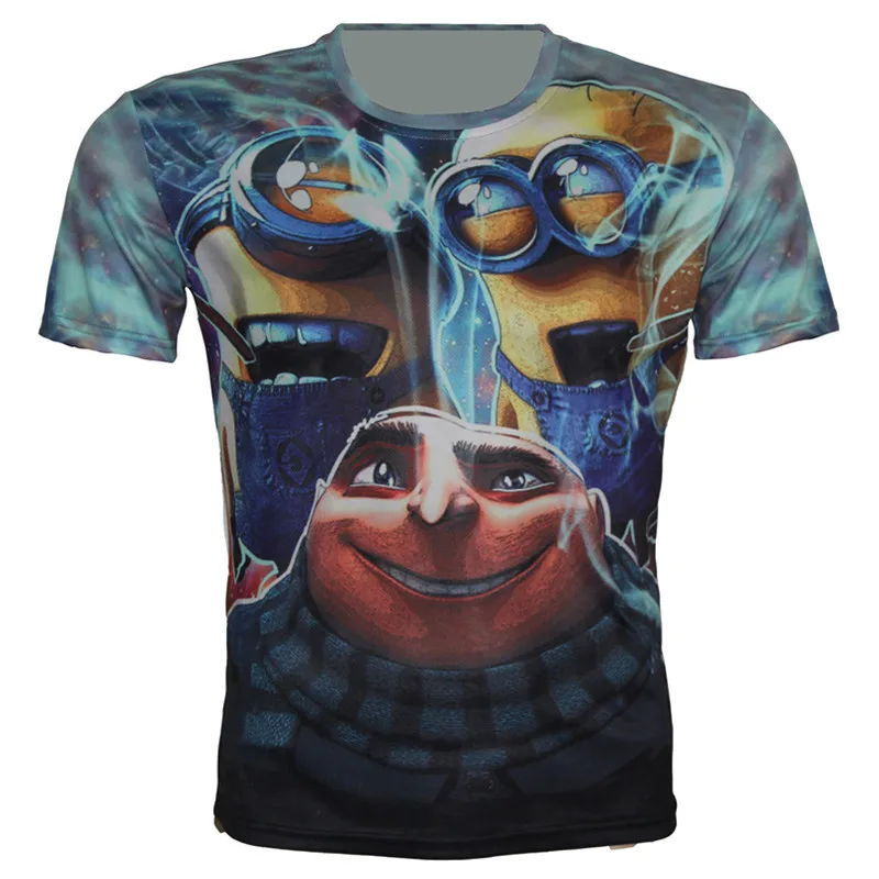 2018 Summer Children New Fashion Clothes Cartoon Print 3D T-Shirt Cool Boy Girl Casual Short Sleeve Fit Height 95-155CM | Детская одежда