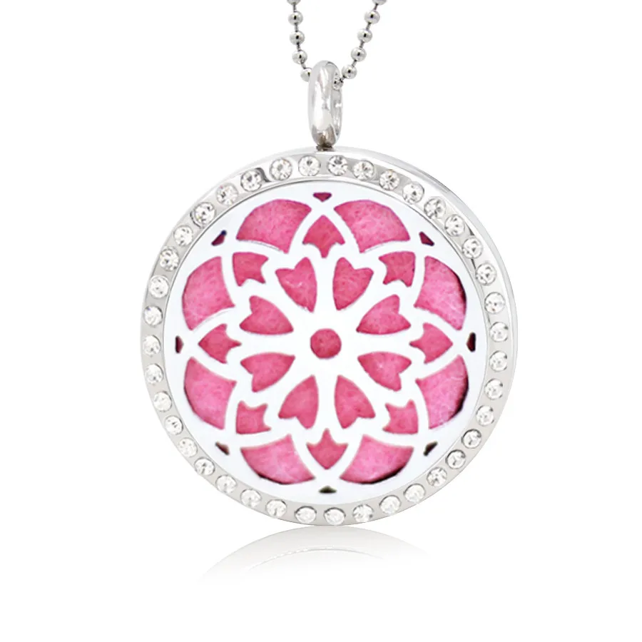 Диффузор для духов Flower Believe Bling Locket 30 мм магнитный медальон из нержавеющей стали