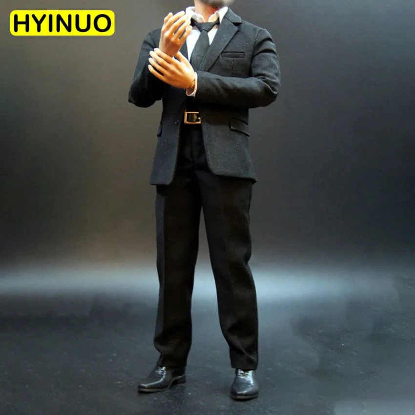 Приталенный мужской костюм в масштабе 1/6 приталенный боди одежда модель для