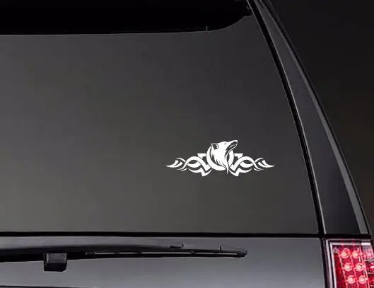 Виниловая наклейка на заднее стекло с изображением волка койота собаки |