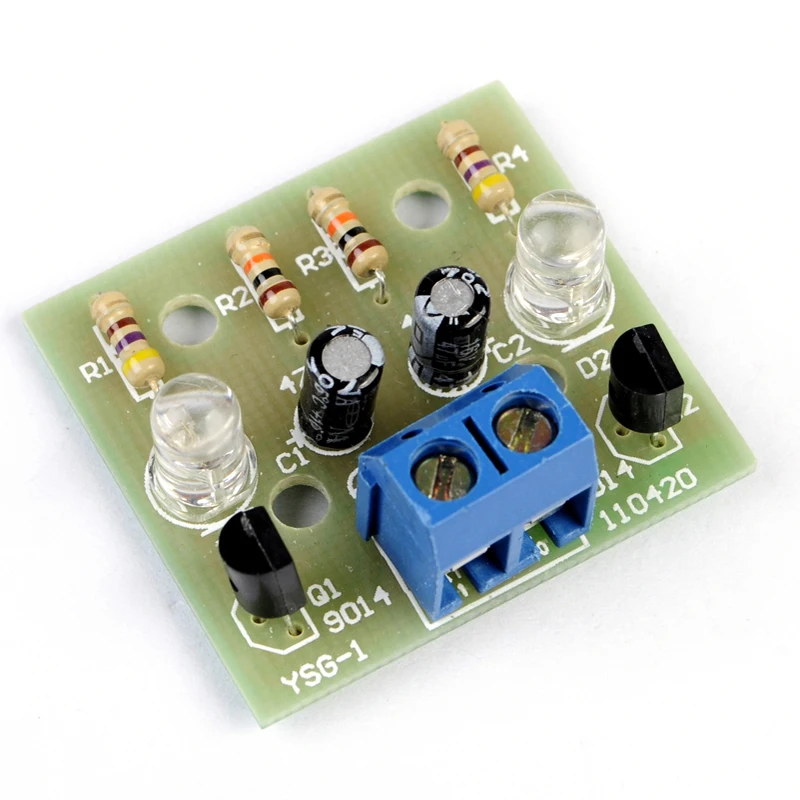 10 шт. простые светодиодные вспышки наборы для самостоятельной сборки