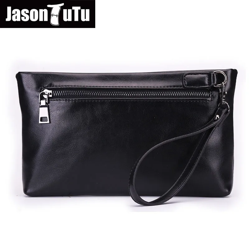 JASON TUTU Brand Vintage Clutch Men bag Good quality PU leather Clutches Phone Holding purse 15-25 days to Moscow B495 |