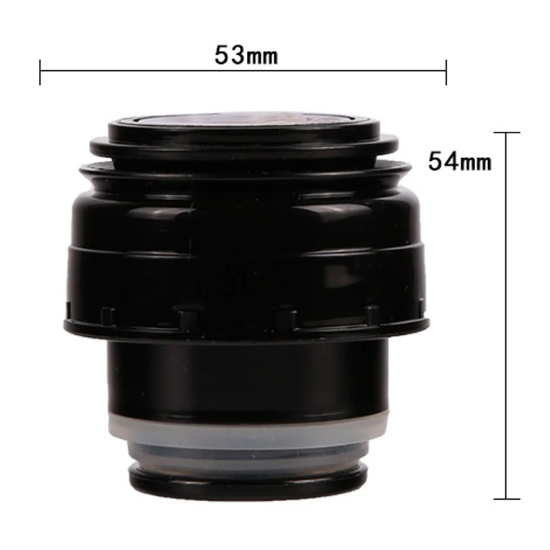 4.5cm grey-black Уличная дорожная чашка фляга с крышкой термос Аксессуары 4,5/5,2 см термос Крышка вакуумный Flsak крышка пластиковая Термокружка - Цвет: 4.5cm grey-black