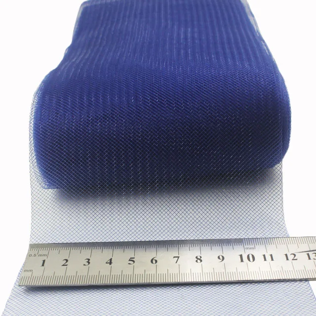 [IuBuFiGo] 4," 12 см простая крошка из конского волоса сетчатая органза ткань Millinery Triming Rigelin 100 Ярд/лот#31 цвет