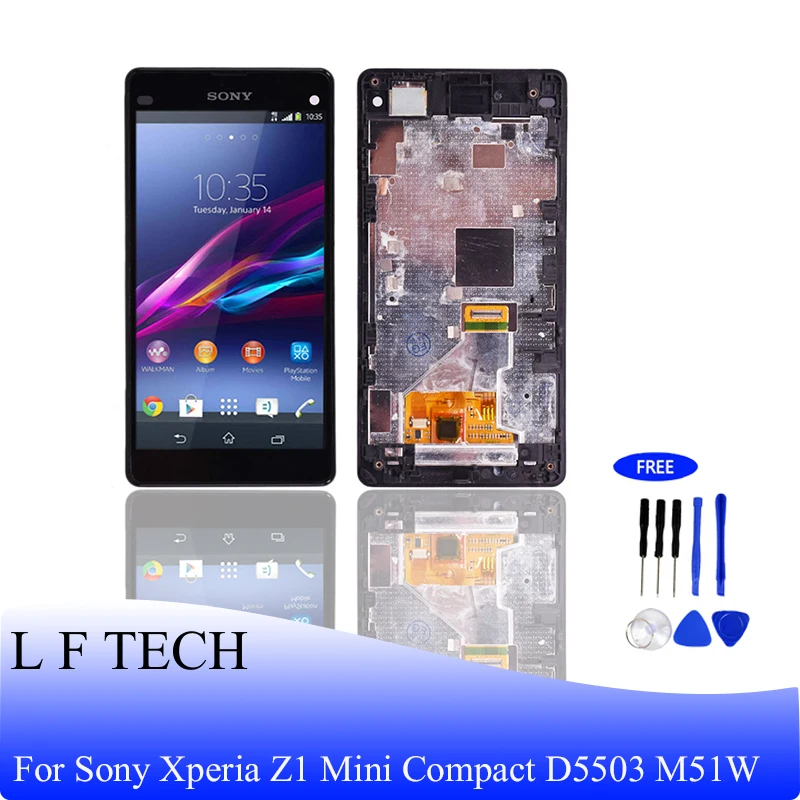ЖК дисплей для Sony Xperia Z1 Mini Compact D5503 M51W 4 3 ''оригинальный экран и сенсорная панель