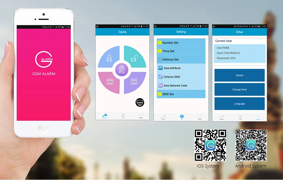 KERUI W18 Wi Fi GSM IOS/Android APP контроль сигнализация набор ЖК SMS Беспроводная система