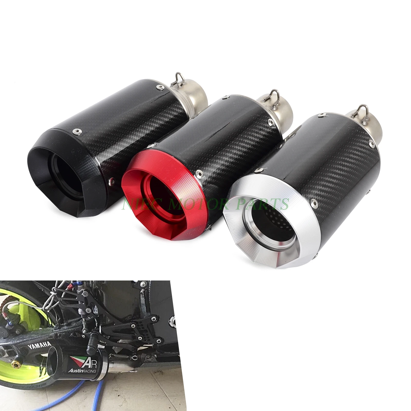 Выхлопной глушитель для мотоцикла высокопроизводительный из углеродного