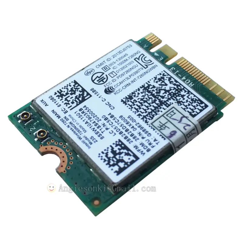 7260NGW 004W3830/04X6009 NGFF Bluetooth BT Wifi карта 802 11 bgn для lenovo T440 T440p W540 L440 T450P Intel 7260BN|wifi card|wifi btwifi