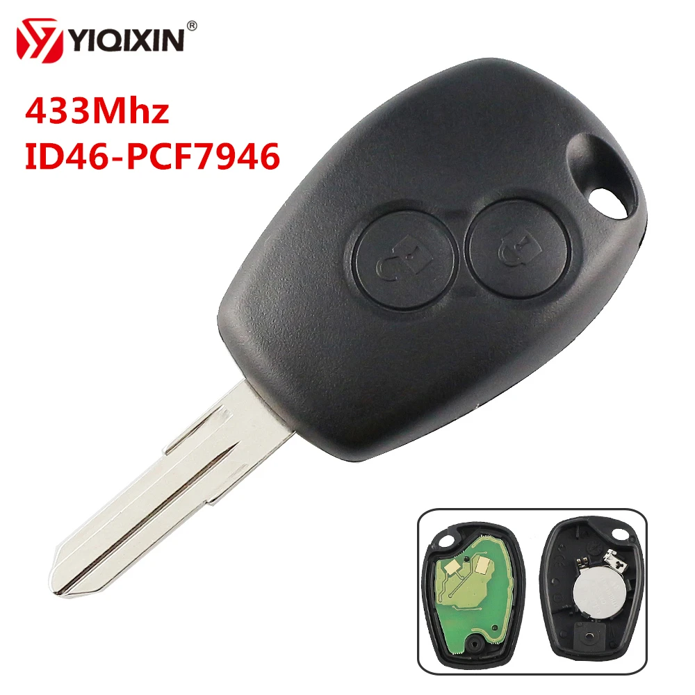 2 кнопочный дистанционный Автомобильный ключ YIQIXIN для Renault Megan Modus Clio Kangoo Logan Sandero