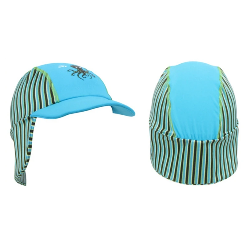 

New Cute Children's earmuffs swimming caps outdoor playground beach special sea treasure anti-UV beach cloth cap swimming cap