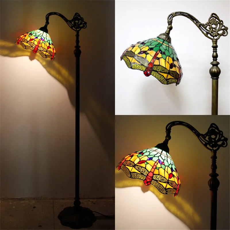 Витражная торшер FUMAT в винтажном стиле подставка для рыбалки барокко светильник