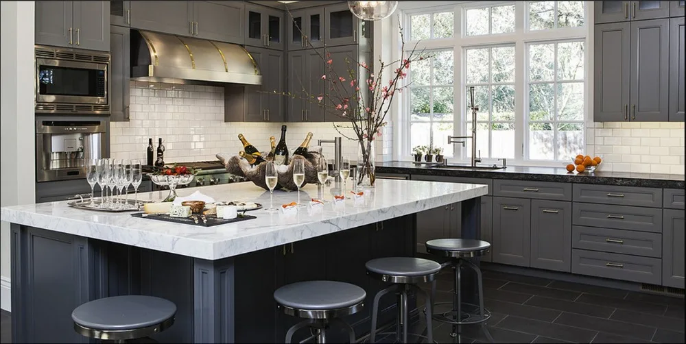 2017 бесплатный дизайн индивидуальный ПВХ мембрана кухонный шкаф из твердой