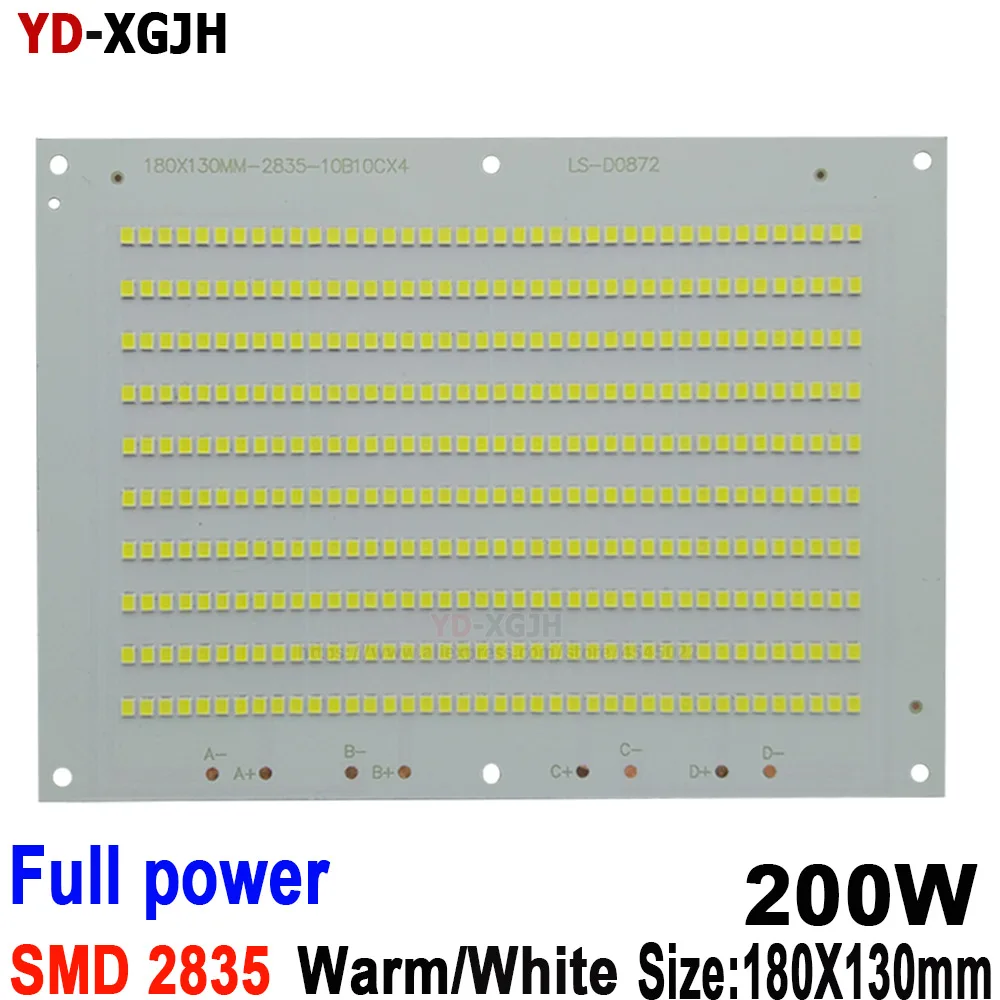 10 шт./лот 200 Вт 100% мощная Новинка SMD 2835 2000maX3 20000Lm 400 светодиодов светодиодная плата