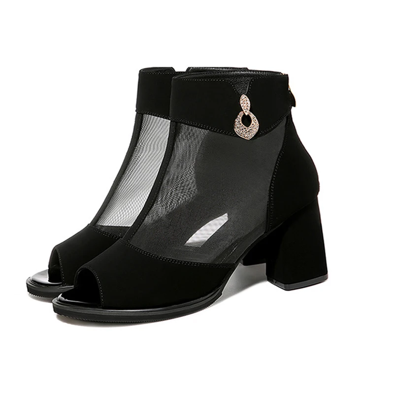 2019 г. новые летние женские пикантные туфли на высоком каблуке с открытым носком