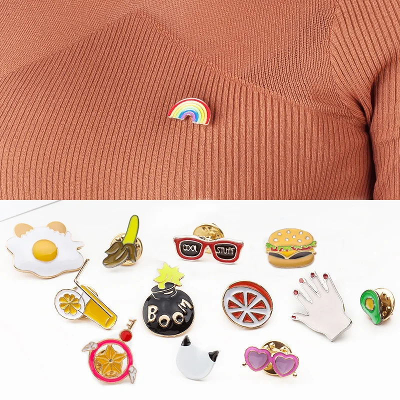 Много стилей цветной рисунок гамбургер арбуз ананас кокосовое дерево милые