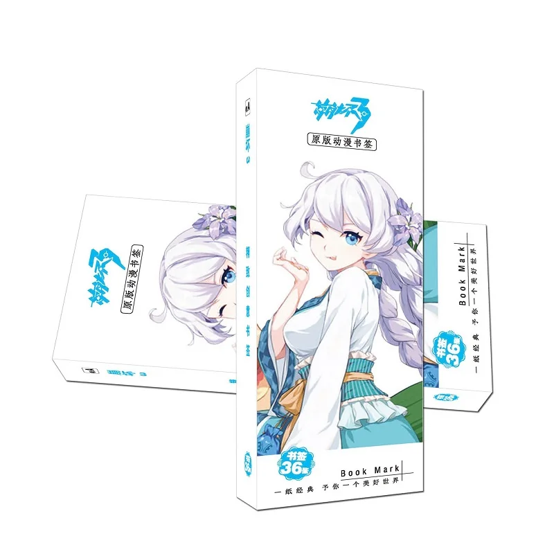 36 шт./компл. игра Honkai Impact 3 Бумага Закладка книга комиксов держатель сообщения