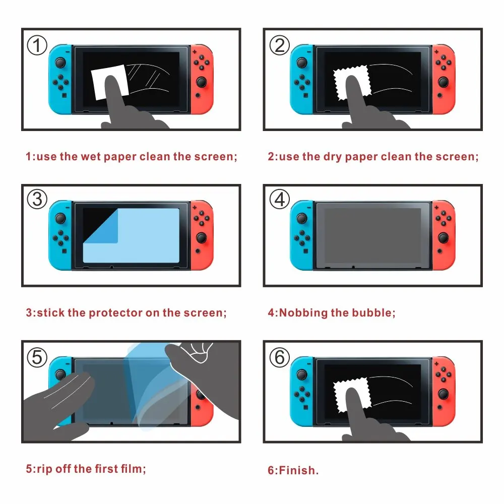 Закаленное стекло 9H с защитой от царапин для Nintendo Switch NS | Электроника