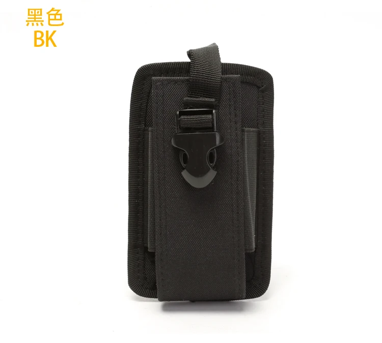 Черный цвет Tactical Interphone Molle Pouch Case System Attachment Interphone Radio Hunting Bag Portable Walkie-talkie Outdoor Sports Bag - Цвет: Черный цвет