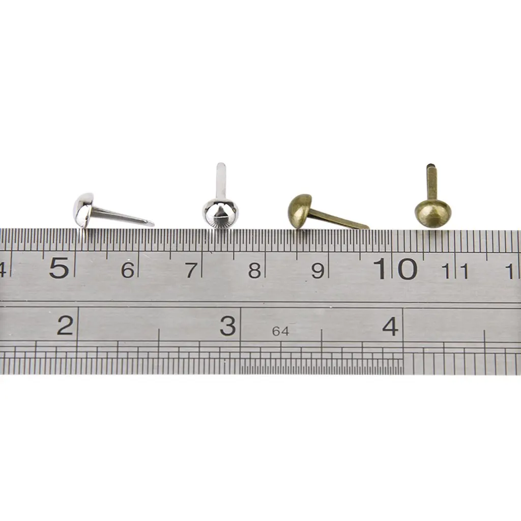 200 шт мини круглые Скрапбукинг/ремесленные железные брады античная латунь и