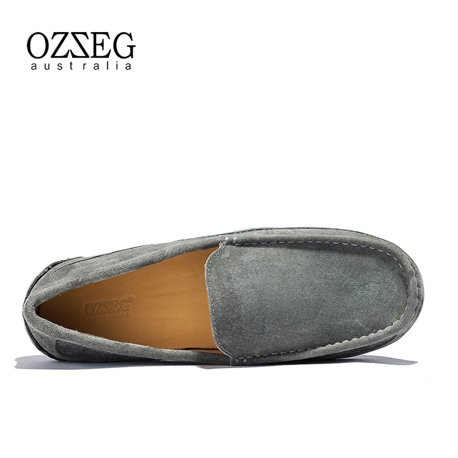 Лоферы мужские из натуральной кожи повседневные деловые туфли без застежки