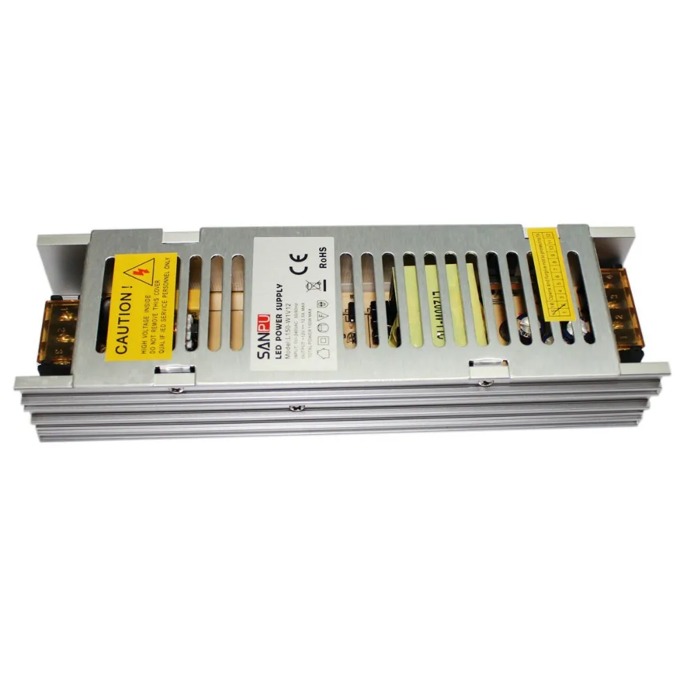 Sanpu AC 110-240V DC 12V 12.5A 150W импульсный источник питания-серебро | Лампы и освещение