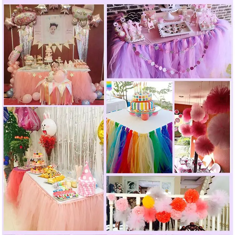 Tulle Roll (22m/roll)15cm Crystal Organza Spool Tutu Soft Wedding Christmas Birthday Party Kids Favors Baby Shower | Дом и сад