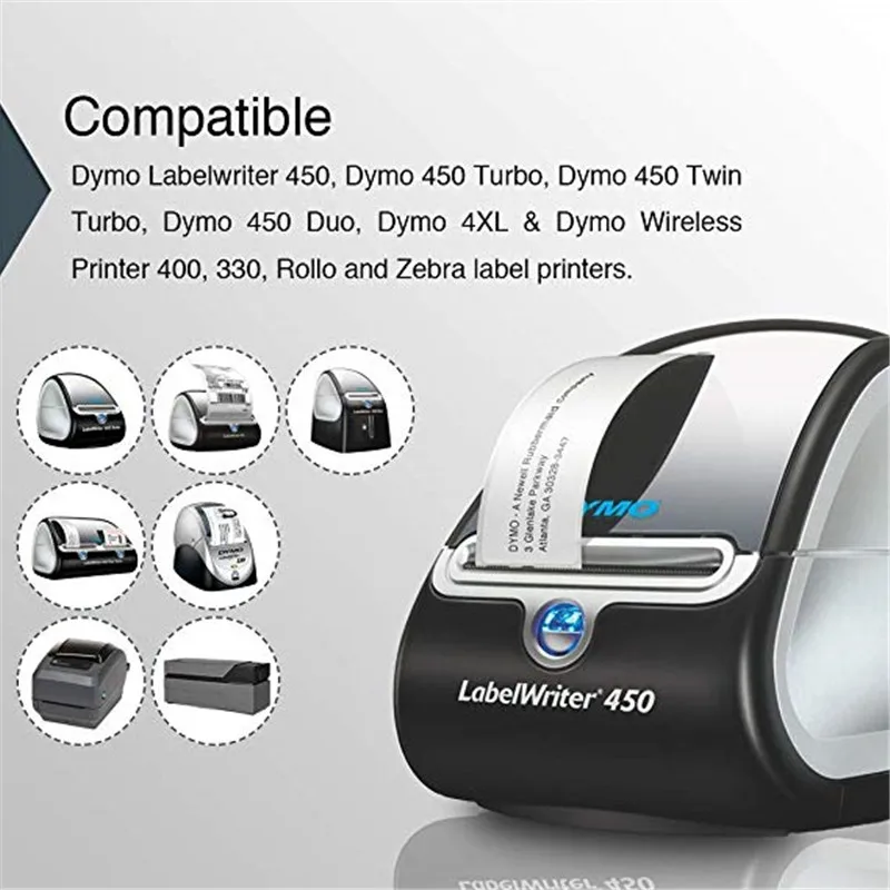 6 x рулонов Dymo 30299 Dymo30299 Совместимость Бумага ювелирные этикетки 7/1" x 2 1/8" для Dymo labelwriter 400 450