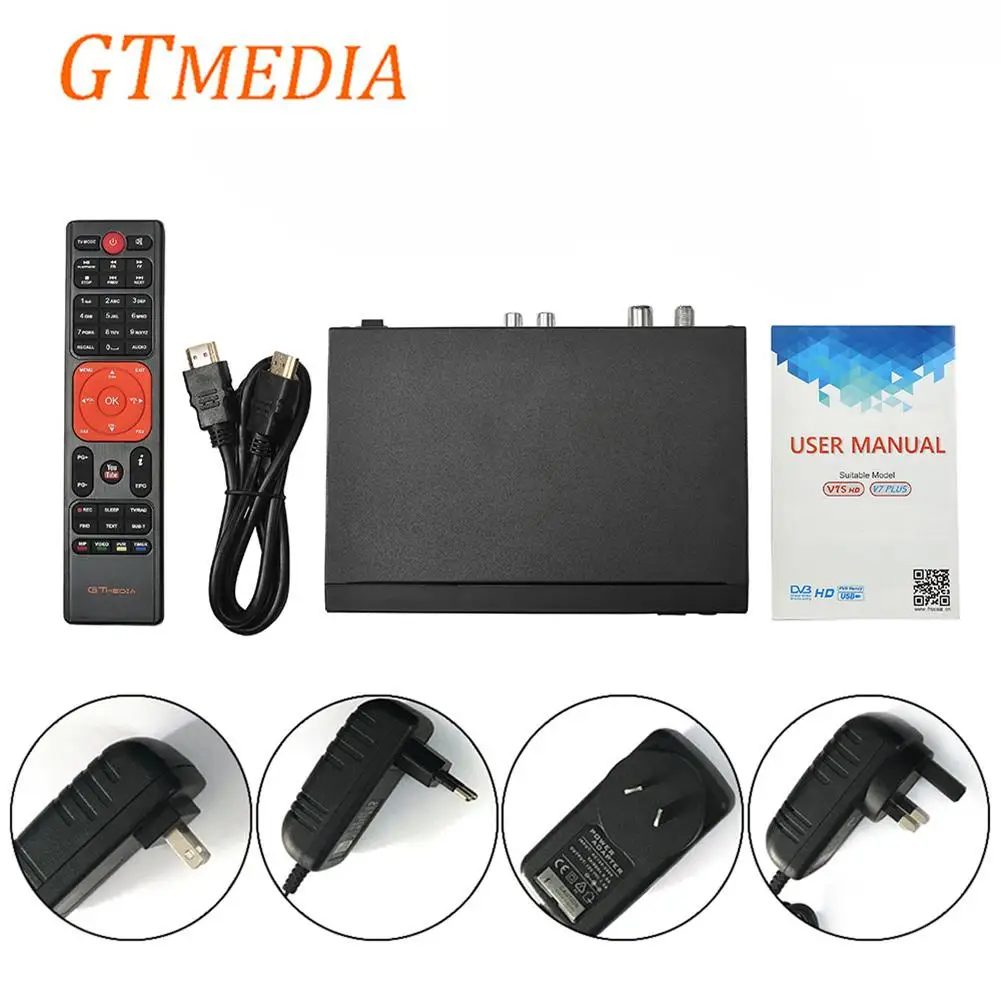 GTMedia V7 Plus Combo HD Digital DVB S2/T2 спутниковый ТВ приемник с поддержкой Cccamd H.265 HEVC PowerVu