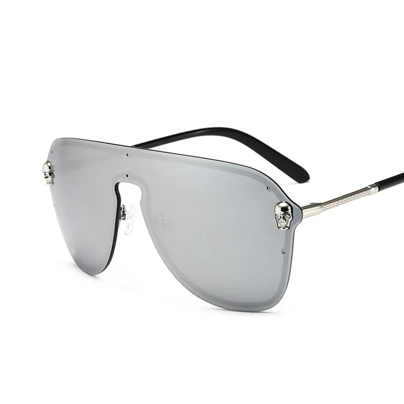 Защитные солнцезащитные очки мужские модные в стиле панк женские негабаритные