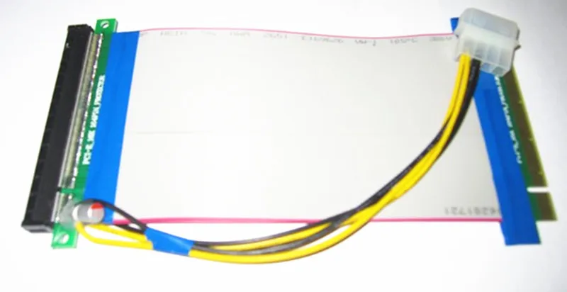 PCI E Express X16 карта расширения Гибкий Ленточный удлинитель Кабель с источником