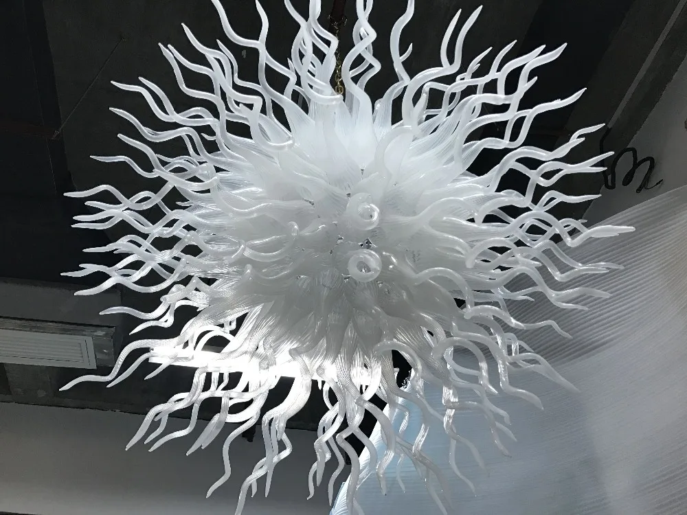 New Products White Glass Crystal Chandelier Round Shape Luxury Blown Balls Chandeliers | Освещение