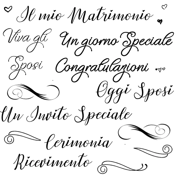 Итальянские слова прозрачный силиконовый штамп/печать для DIY