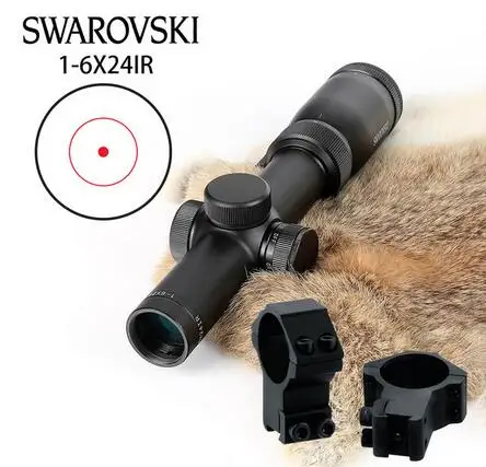Имитация Swarovskl Riflescope 1-6x24IRZ3 F15 или F101 круг точка пунктуата дифференциации прицел стекло прицел Сделано в Китае - Цвет: F101 Reticle 11mm