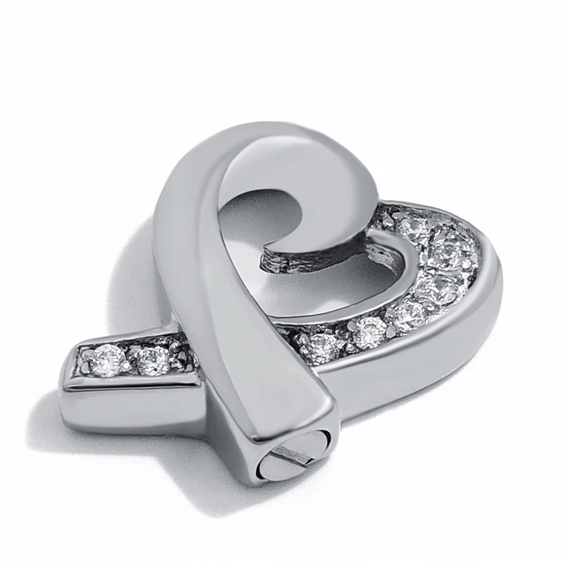 Цепочка женская из нержавеющей стали с подвеской в виде сердца cz кремация