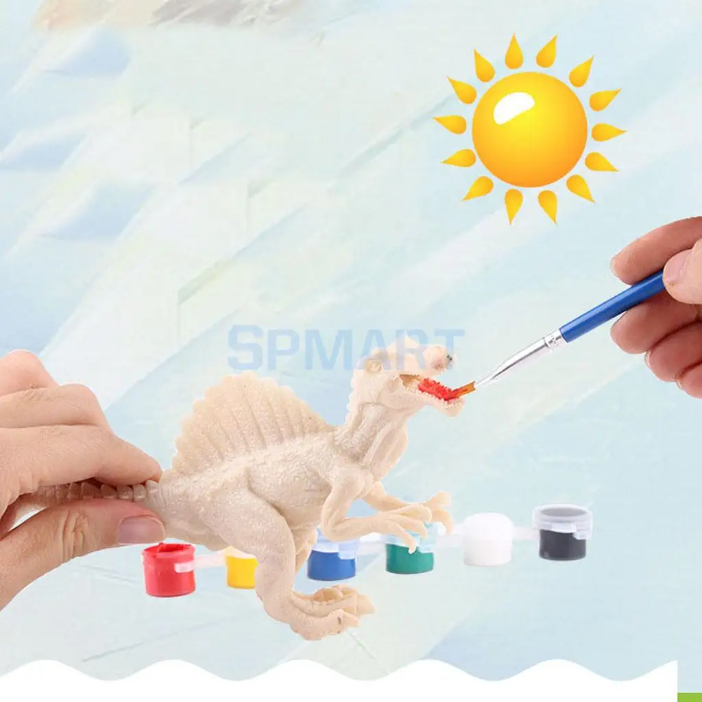 Юрская эпоха DIY окраска картина Животное Динозавр Модель Рисование граффити детская живопись инструмент обучающая игрушка Рождественский подарок