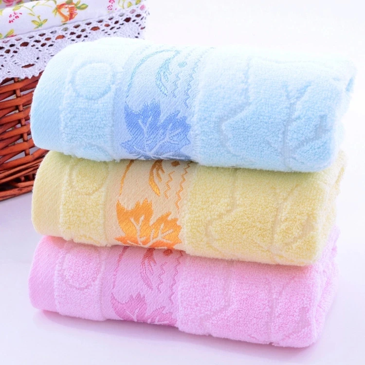 3 шт./лот полотенца для лица с рисунком кленовых листьев 100% хлопковое банное