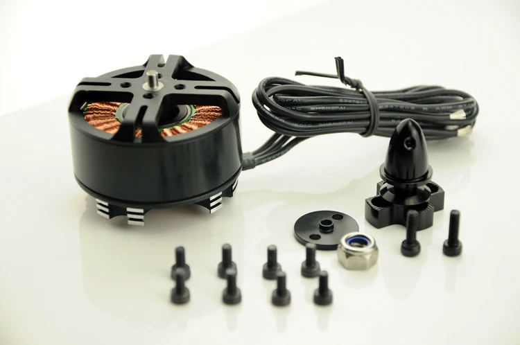 Дисковый бесщеточный двигатель HLY W4830(4114) KV370 24N22P для мультикоптера октокоптер