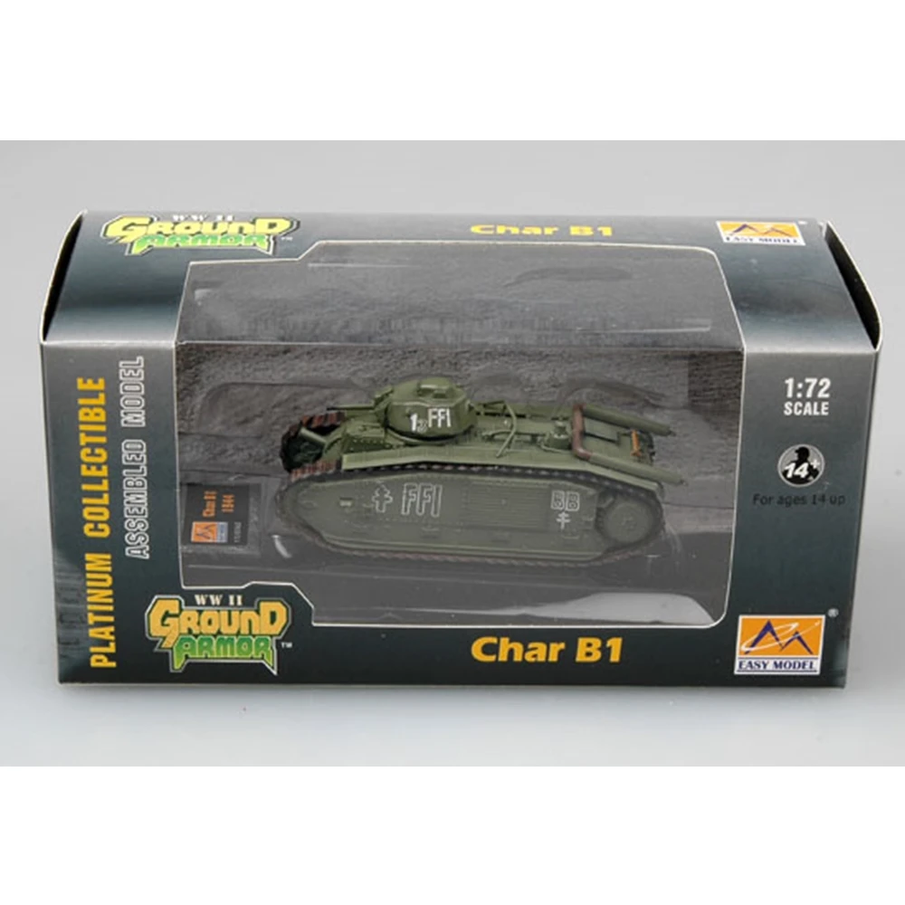 EASY MODEL 36157 1/72 собранная модель масштаб миниатюрные Mmilitary Scale Tank B1 автомобиль