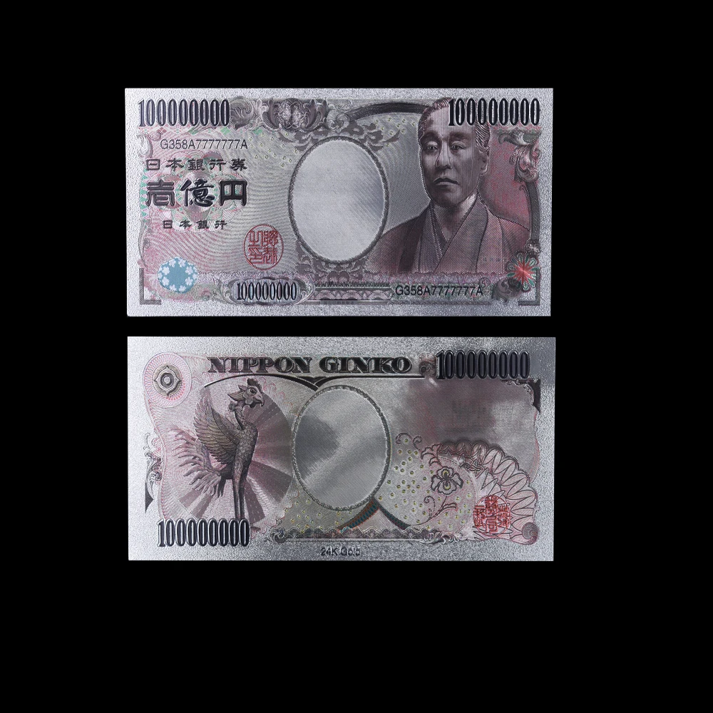 Банкноты из золотой фольги 10 шт./компл. 24 К купюра Япония сто миллионов иен сбор