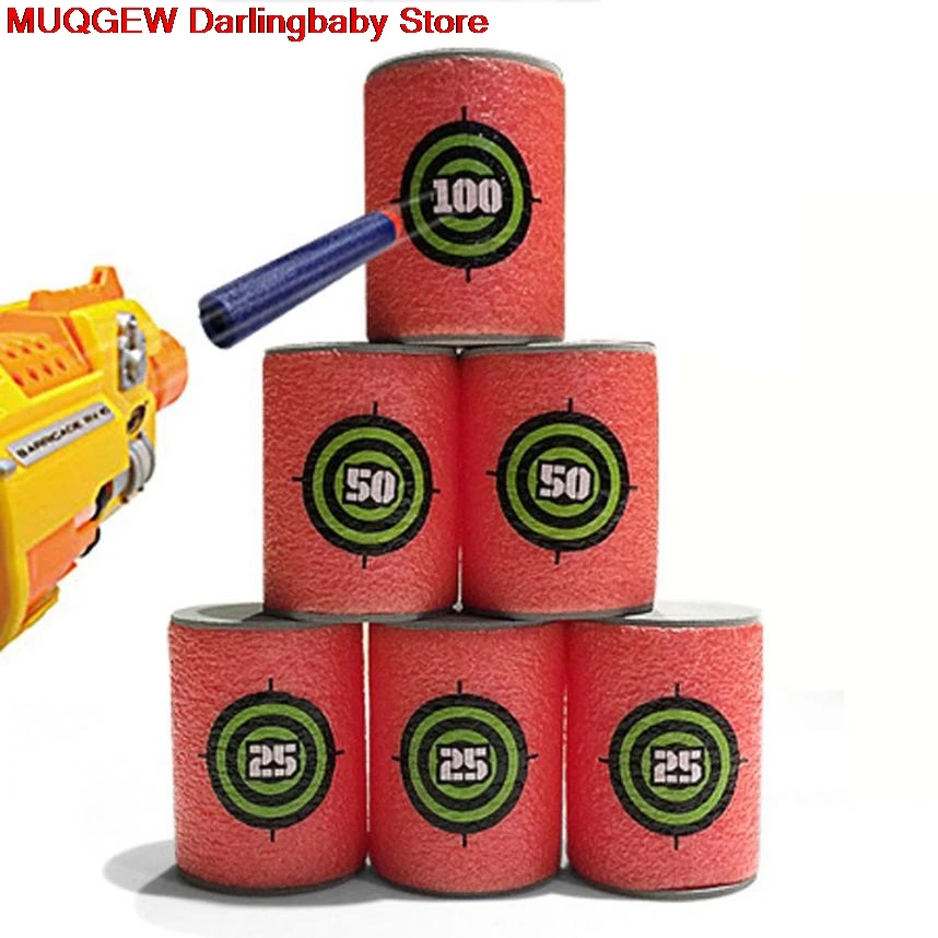 12 шт. EVA Мягкая Пуля мишенью для nerf Gun n-удар бластеры забавными гаджеты Новинка