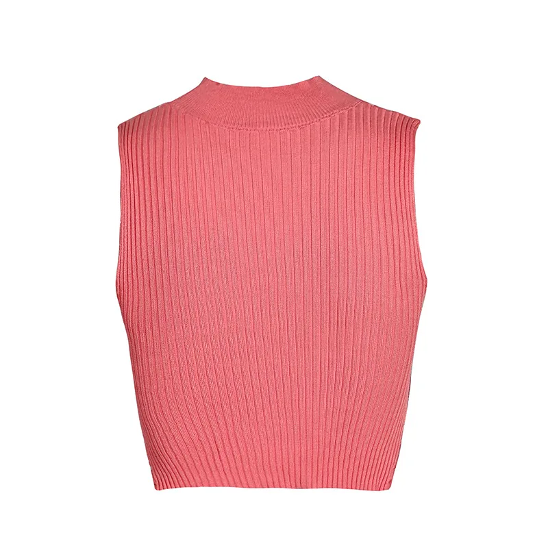 ZHYMIHRET Summer V Neck Halter Ribbed Tank Tops Women Knitted Wrap Ruched Festival Sexy Neon Crop Tops Female Haut Femme
