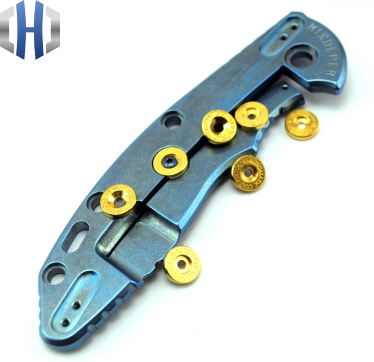 TC4 нож из титанового сплава и латуни сделай сам кнопка EM ST SNG SMF 1 шт. цена|Уличные