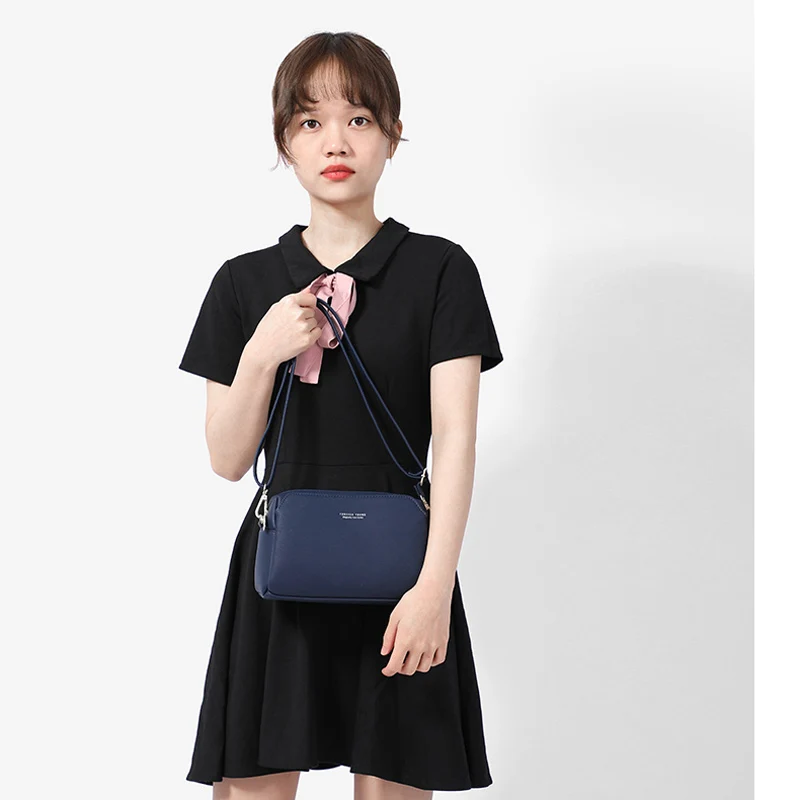 Женская сумка на плечо Weichen маленькая через с бостонской молнией женская