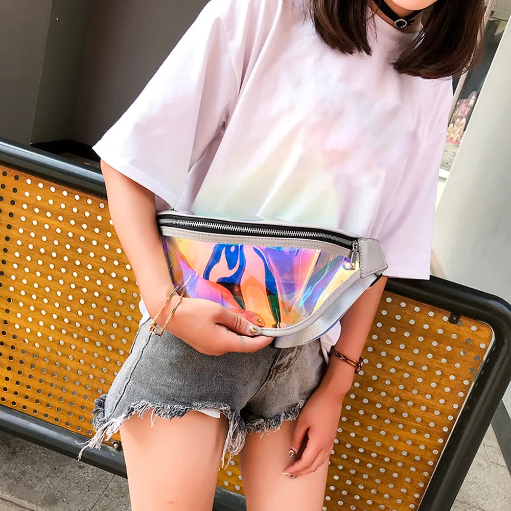 Модная пляжная сумка-мессенджер для женщин милый мессенджер на молнии с лазерным