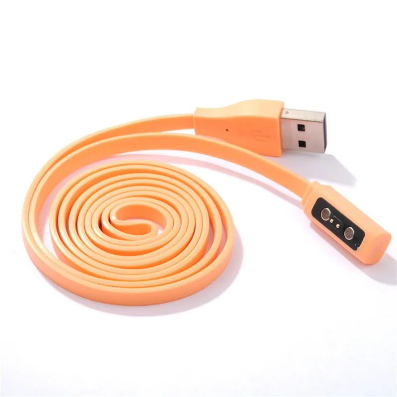 Orange Магнитный USB зарядный Шнур кабель для зарядки провод 7 цветов для Pebble Time/Time steel/Time Round Smart Watch высокое качество - Цвет: Orange