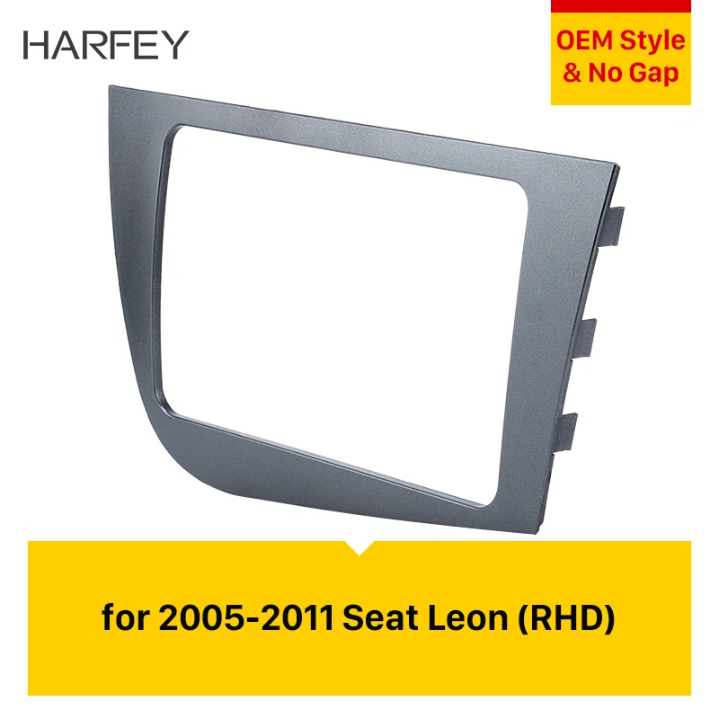 

Harfey 2Din Автомобильная панель GPS рамка стерео набор отделки для Seat Leon левая рука вождения LHD 2005 2006 2007 2008 2009 2010 2011