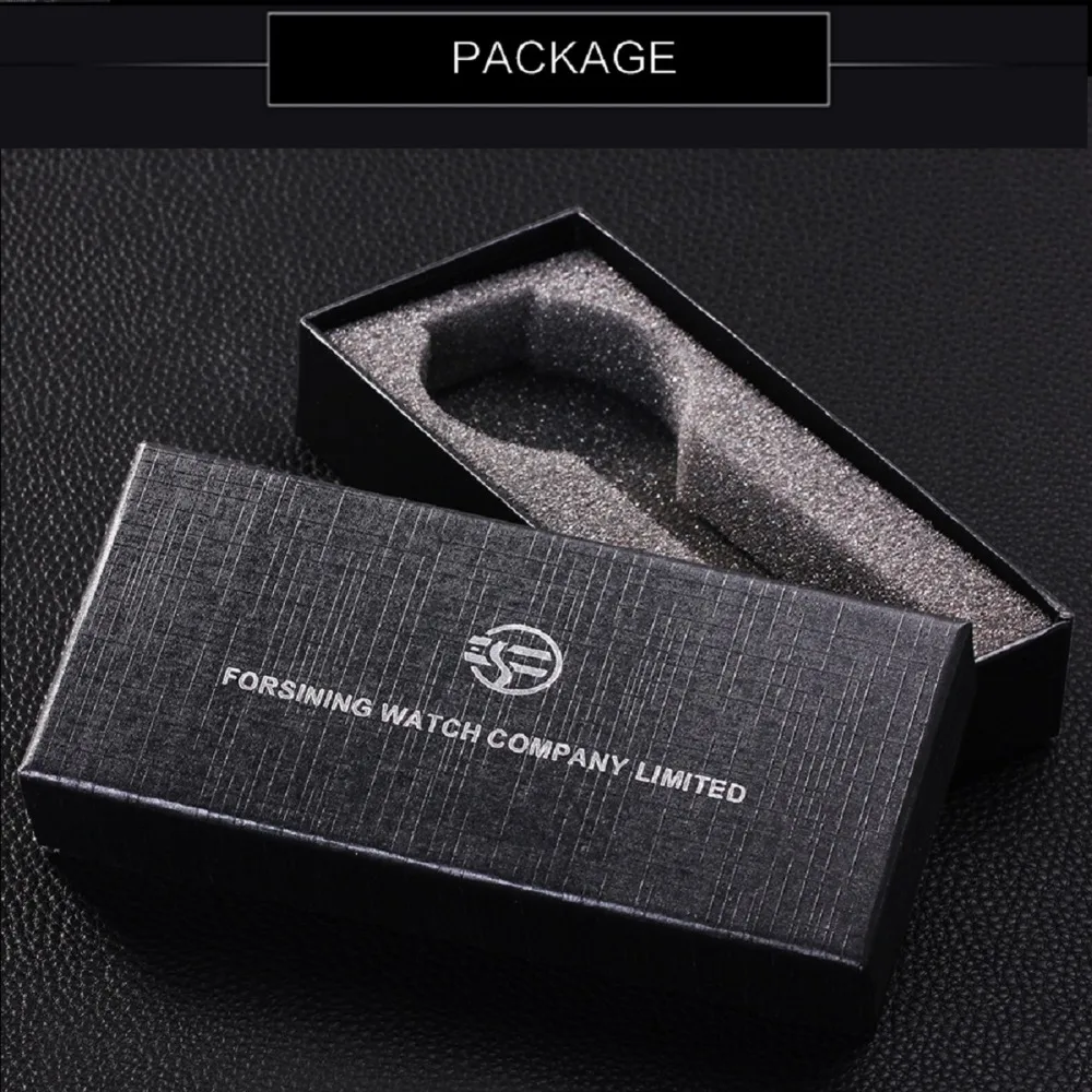 FORSINING Лидирующий бренд Роскошные мужские часы ретро Авто турбийон механические с