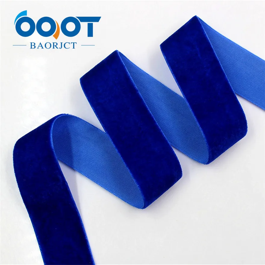 OOOT BAORJCT 1712305 25 мм 10 ярдов сплошной цвет Флокирование термотрансферный Печатный корсаж Свадебные аксессуары DIY материал - Цвет: 11