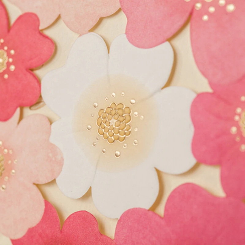 Красный и Розовый Цветок Карман Обручальное Свадебные Приглашения Карты 100