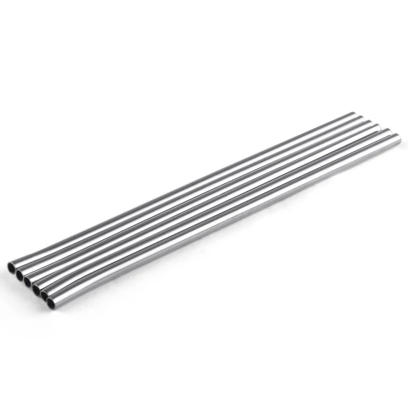 

1000Pcs 205mm/8" Stainless Steel Reusable Straws For Beer Fruit Juice Drink Eco-Friendly Straight Metal Drinking Straw Wholesale